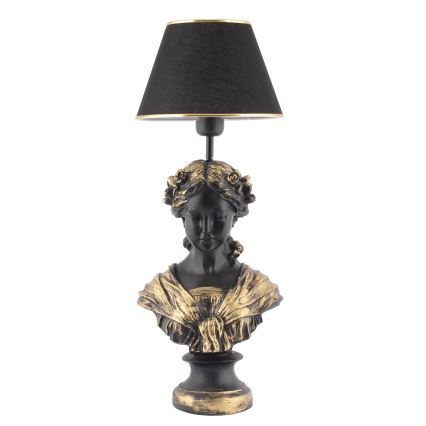 Настольная лампа OPELYA 1xE27/40W/230V черный/золотистый