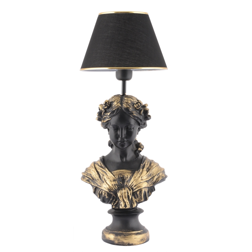 Настольная лампа OPELYA 1xE27/40W/230V черный/золотистый