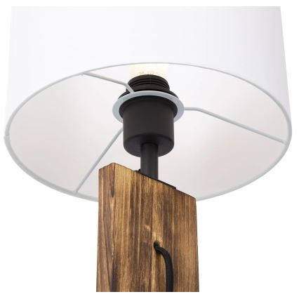 Настольная лампа PINUS 1xE27/40W/230V белый/дерево