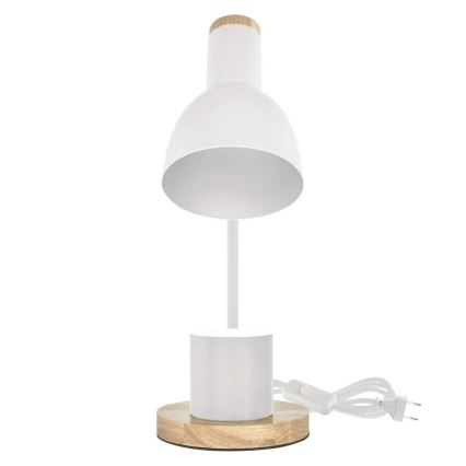 Настольная лампа POPPY 1xE27/25W/230V белая