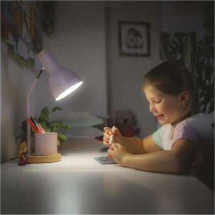 Настольная лампа POPPY 1xE27/25W/230V розовая