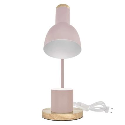 Настольная лампа POPPY 1xE27/25W/230V розовая