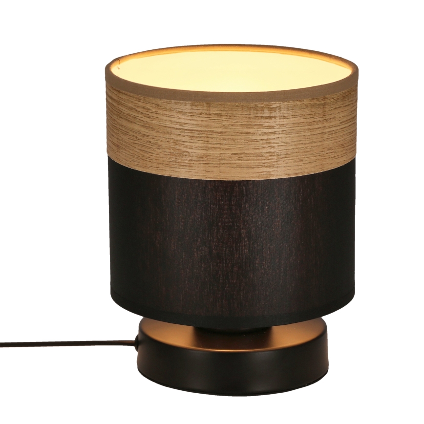 Настольная лампа PORTO 1xE27/60W/230V черный/коричневый