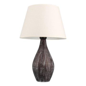 Настольная лампа RAMZES 1xE27/40W/230V белая/коричневая
