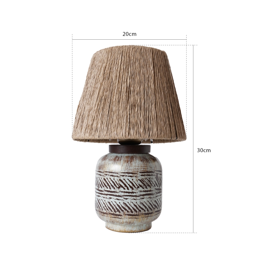 Настольная лампа RAMZES 1xE27/40W/230V коричневая