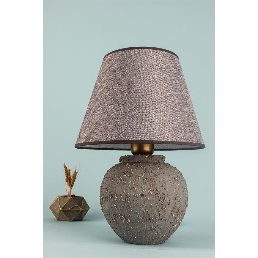 Настольная лампа RAMZES 1xE27/40W/230V, коричневая