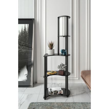 Настольная лампа с полками NOTO 1xE27/40W/230V черный