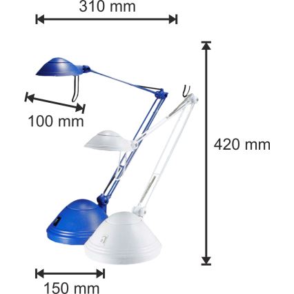 Настольная лампа с регулированием яркости ELA 1xGY6,35/50W/230V/12V синий
