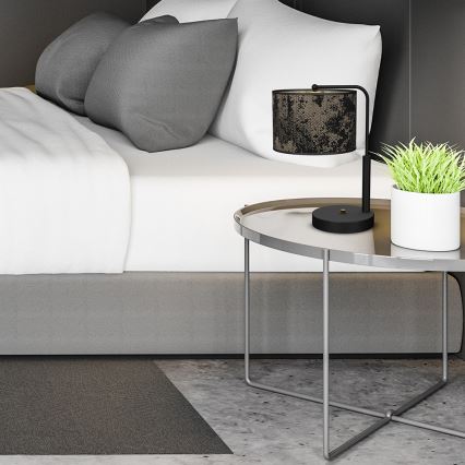 Настольная лампа SATINO 1xE27/60W/230V черная/золотая