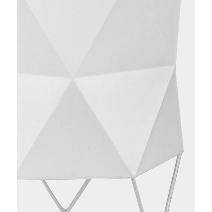Настольная лампа SIRO 1xE27/15W/230V белая/серебряная