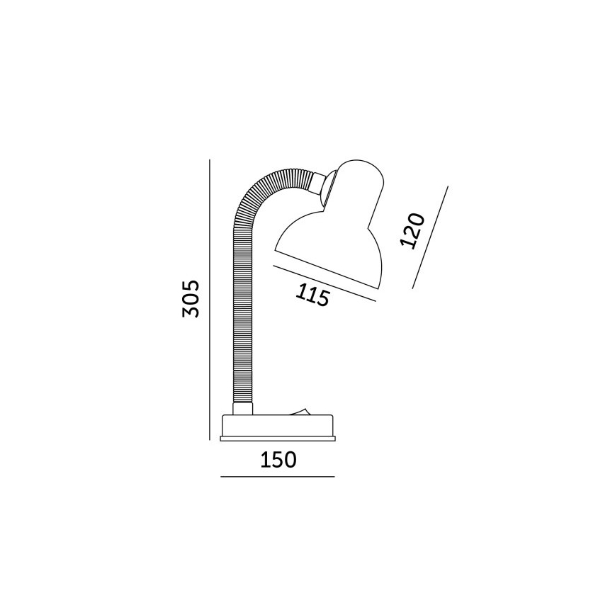 Настольная лампа SMIESZEK 1xE27/40W/230V розовый