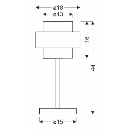 Настольная лампа SPIEGA 1xE27/60W/230V золотистый/черный