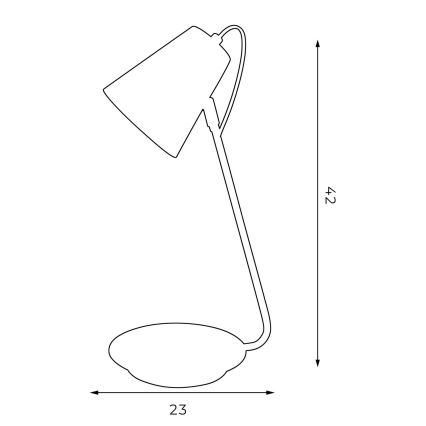 Настольная лампа TABLE LAMPS 1xE27/60W/230V