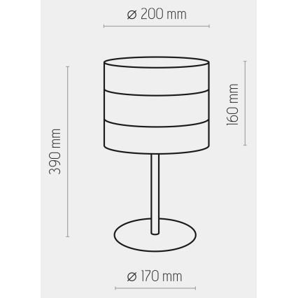Настольная лампа TAGO 1xE27/15W/230V белая/золотая
