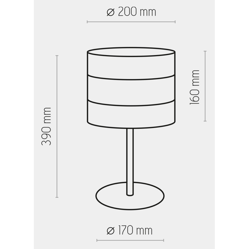 Настольная лампа TAGO 1xE27/15W/230V черная/золотая