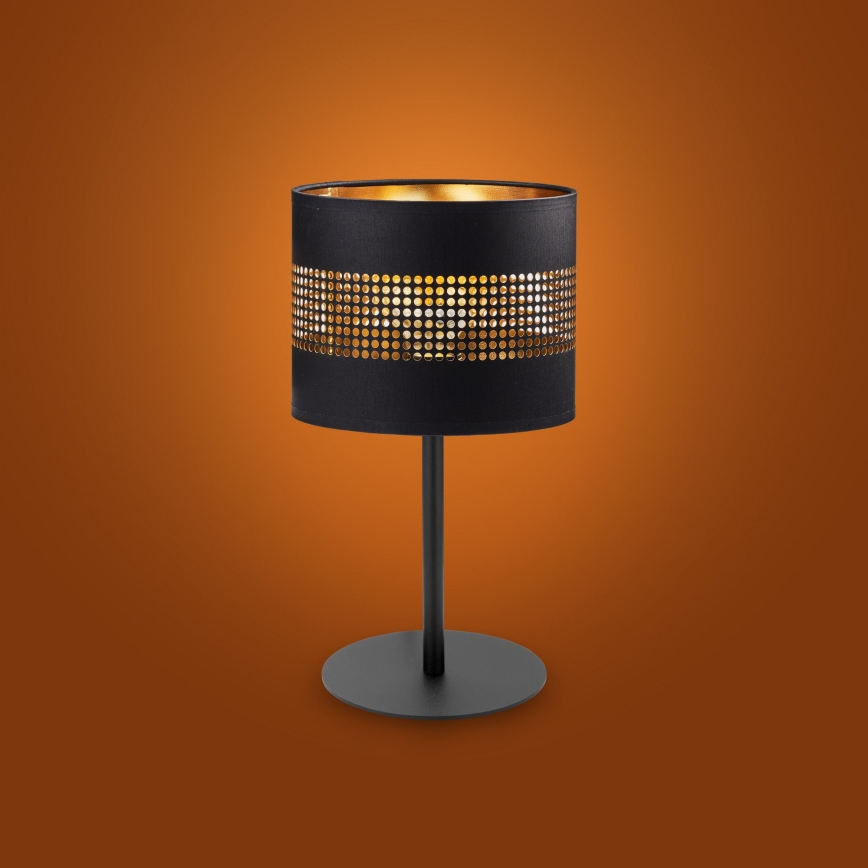 Настольная лампа TAGO 1xE27/15W/230V черная/золотая