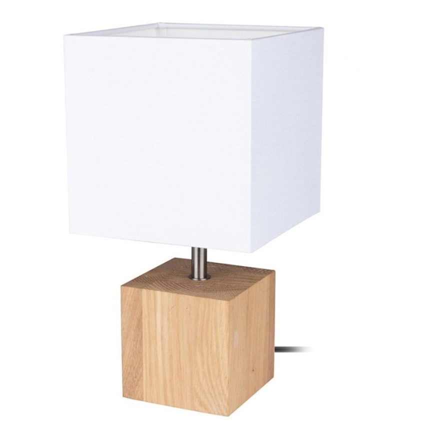 Настольная лампа TRONGO SQUARE 1xE27/25W/230V дуб