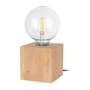 Настольная лампа TRONGO SQUARE 1xE27/25W/230V дуб