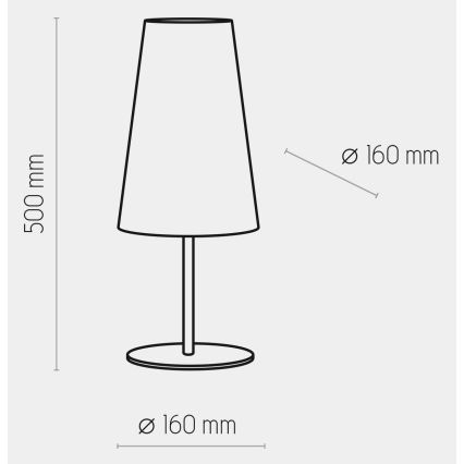Настольная лампа UMBRELLA 1xE27/15W/230V голубая