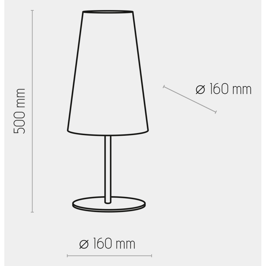 Настольная лампа UMBRELLA 1xE27/15W/230V голубая