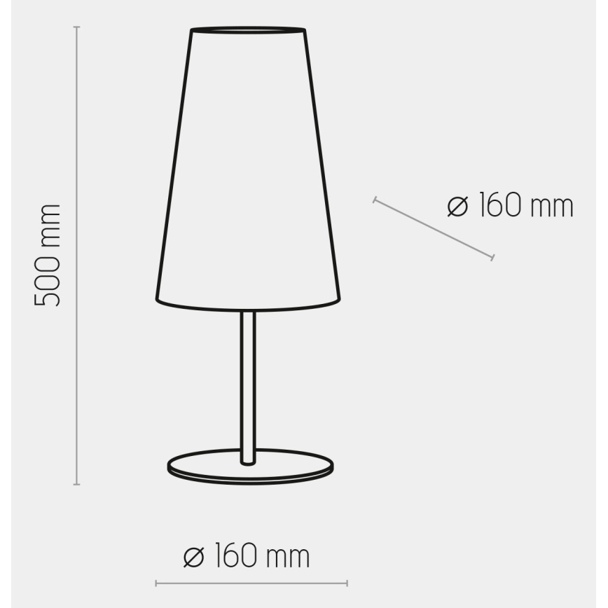 Настольная лампа UMBRELLA 1xE27/15W/230V серая