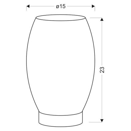 Настольная лампа Venus 1xE27/60W/230V черная/золотая