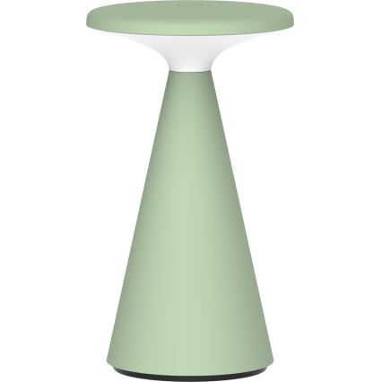 Светодиодная регулируемая сенсорная уличная настольная лампа PAROS LED/1,8 Вт/5 В USB 1800 мАч IP44 зелёная