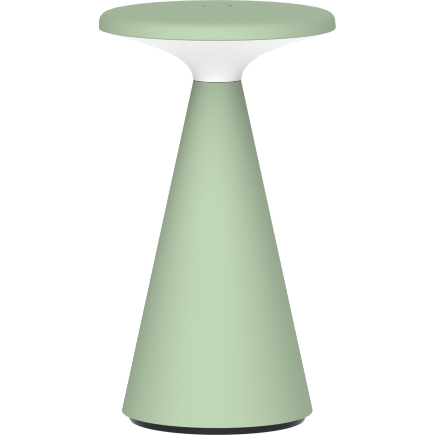 Светодиодная регулируемая сенсорная уличная настольная лампа PAROS LED/1,8 Вт/5 В USB 1800 мАч IP44 зелёная