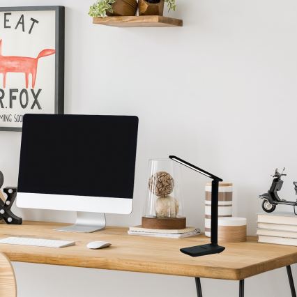 Настольная светодиодная лампа с регулируемой яркостью POST LED/5W/5V 3000-6500K черная