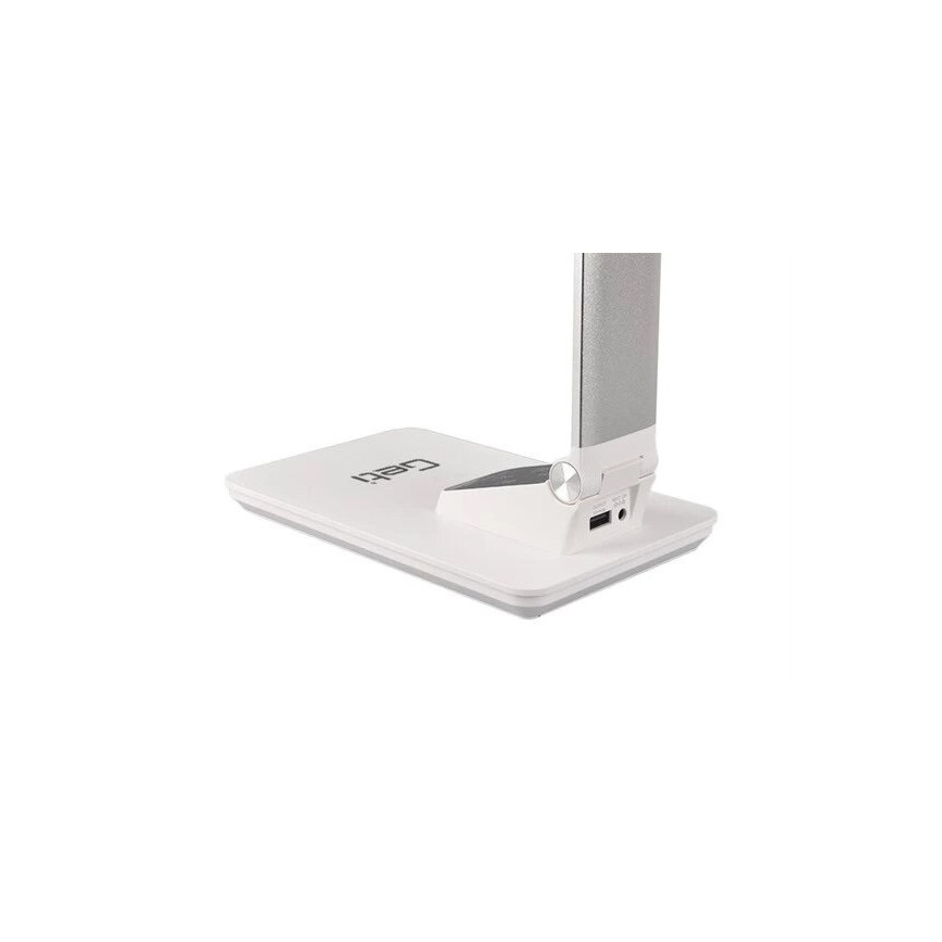 Настольная светодиодная лампа с регулируемой яркостью, USB, LED/7 Вт/230 В, 3000K/4000K/5500K, белая