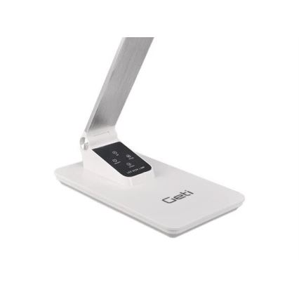 Настольная светодиодная лампа с регулируемой яркостью, USB, LED/7 Вт/230 В, 3000K/4000K/5500K, белая