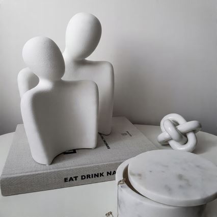 Настольное украшение 20x5,5x14,5 cm белое