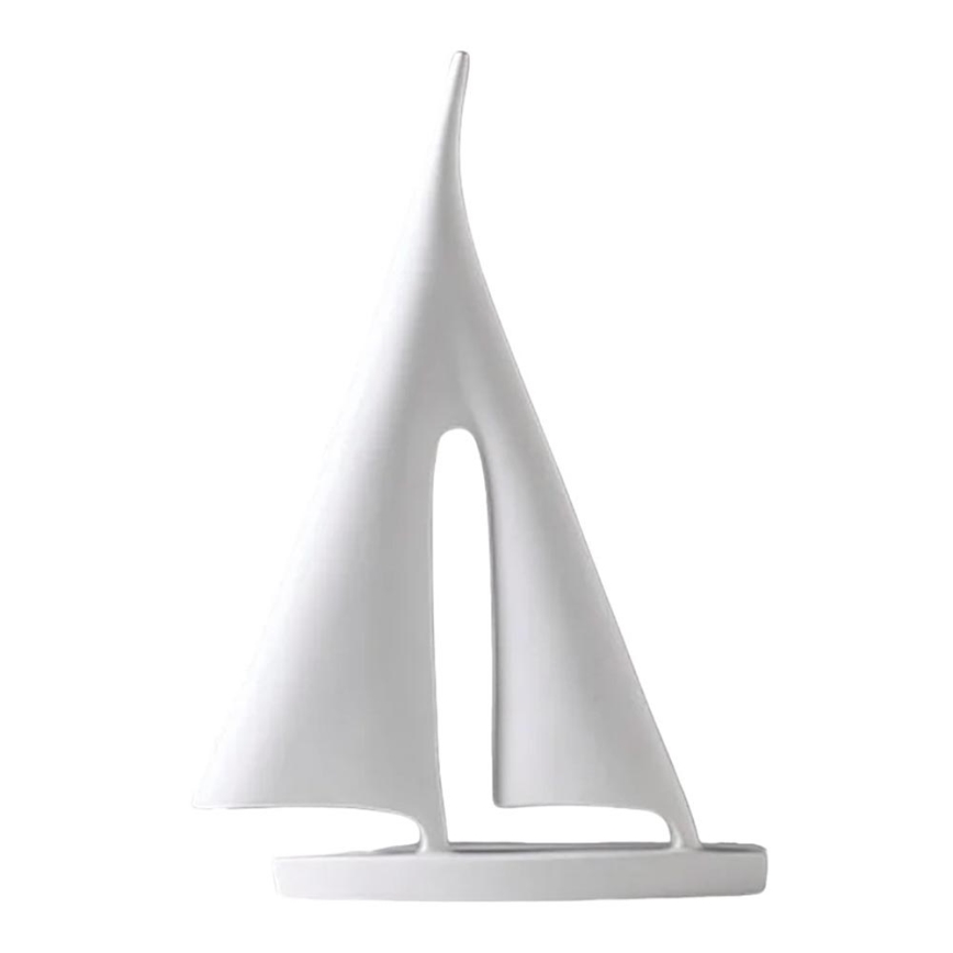 Настольное украшение 21 см смола/белый