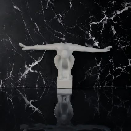 Настольный декор 19,5x16x38,5 см, из смолы, белый