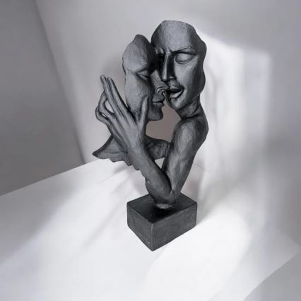 Настольный декор 29x9x17 см, смола/чёрный