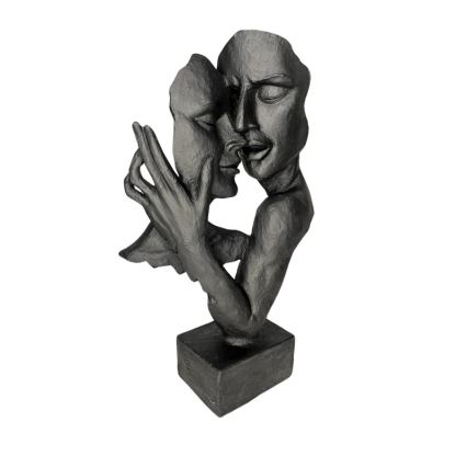 Настольный декор 29x9x17 см, смола/чёрный