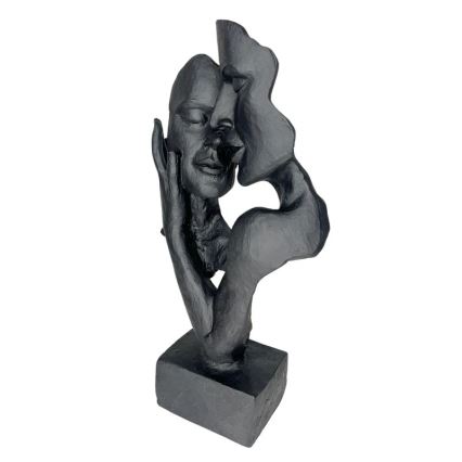 Настольный декор 29x9x17 см, смола/чёрный