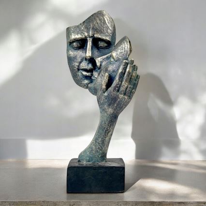 Настольный декор 35x22x13 cm смола/патина