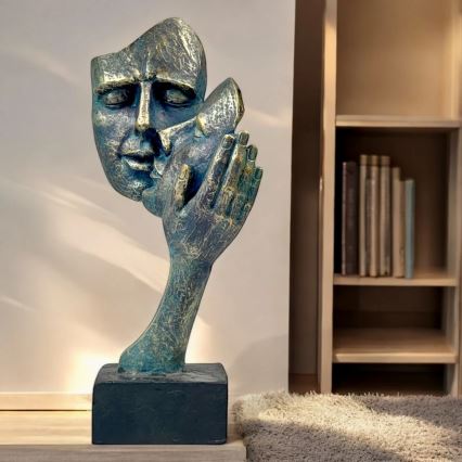 Настольный декор 35x22x13 cm смола/патина