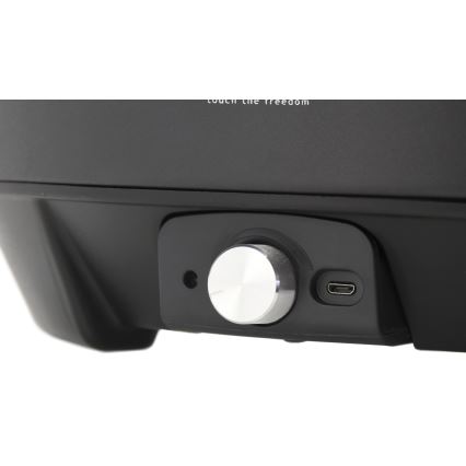 Настольный гриль на углях 4xAA/USB черный