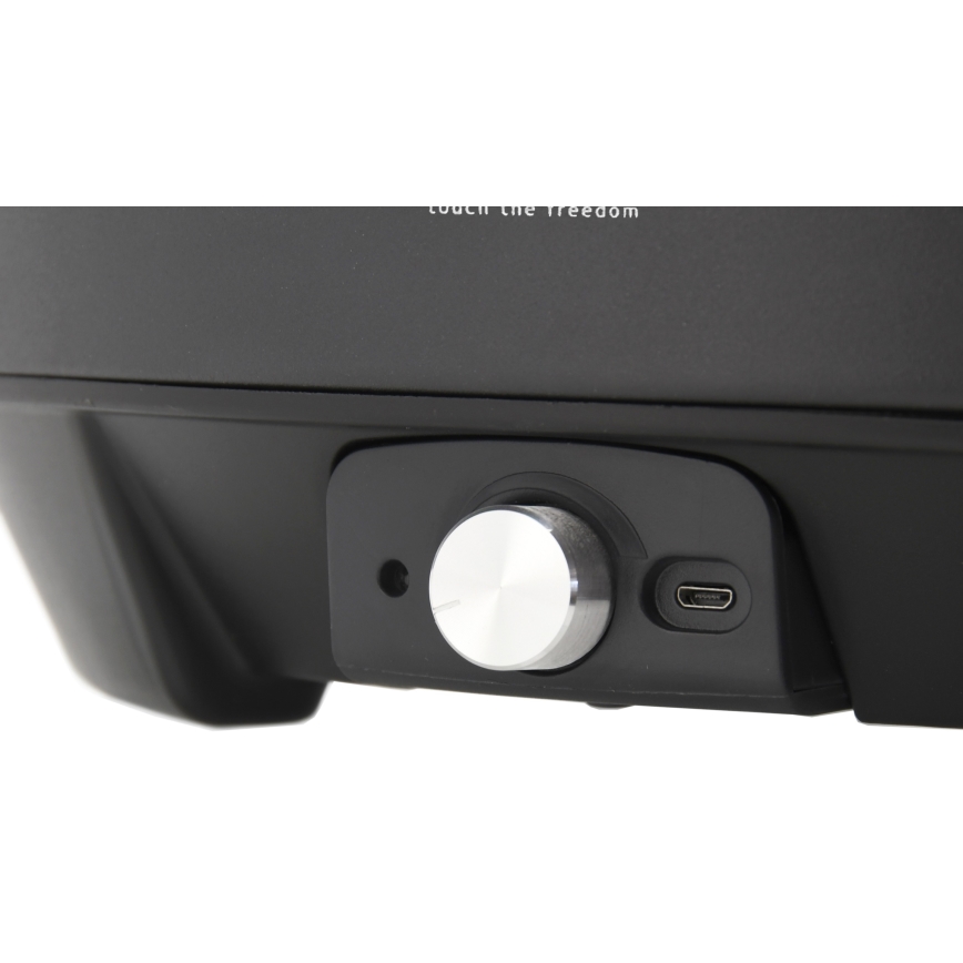 Настольный гриль на углях 4xAA/USB черный