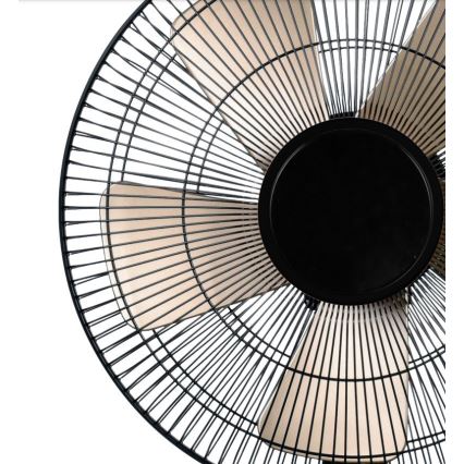 Настольный вентилятор 40W/230V диаметр 35 см черный/золотистый