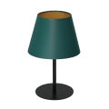 Настольная лампа ARDEN 1xE27/60W/230V диаметр 20 см зеленая/золотая