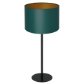 Настольная лампа ARDEN 1xE27/60W/230V диаметр 25 см зеленый/золотой