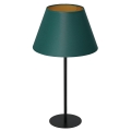 Настольная лампа ARDEN 1xE27/60W/230V диаметр 30 см зеленая/золотая