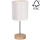 Настольная лампа BENITA 1xE27/60W/230V 30 см кремовый/дуб – сертифицировано FSC