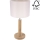 Настольная лампа BENITA 1xE27/60W/230V 48 см кремовый/дуб – сертифицировано FSC