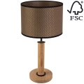 Настольная лампа BENITA 1xE27/60W/230V 48 см коричневый/дуб – сертифицировано FSC