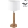 Настольная лампа BENITA 1xE27/60W/230V 61 см белый/дуб – сертифицировано FSC
