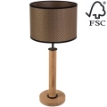Настольная лампа BENITA 1xE27/60W/230V 61 см коричневый/дуб – сертифицировано FSC